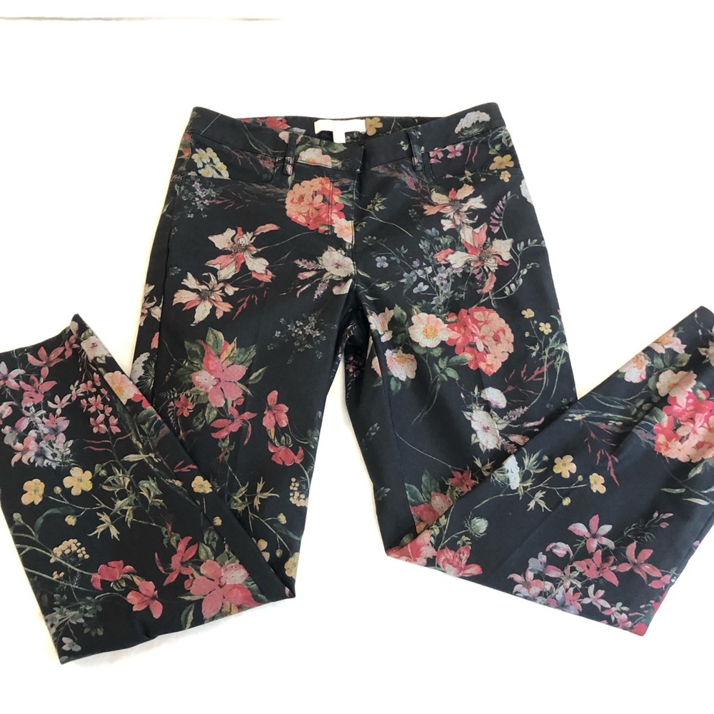 Etcetera floral pants Size 4 zipper fly